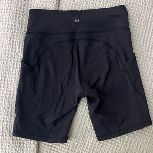 lululemon athletica Women's Black Biker Shorts